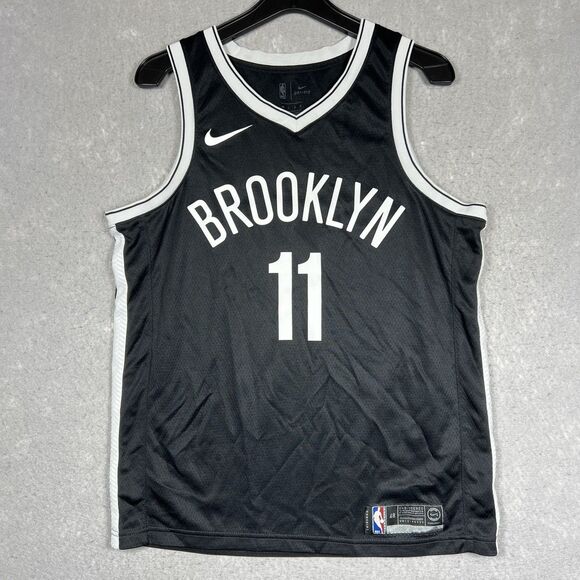 Nike NBA Brooklyn Swingman Jersey Kyrie Irving #11 Men's Black Size 48 Polyester - Picture 3 of 12